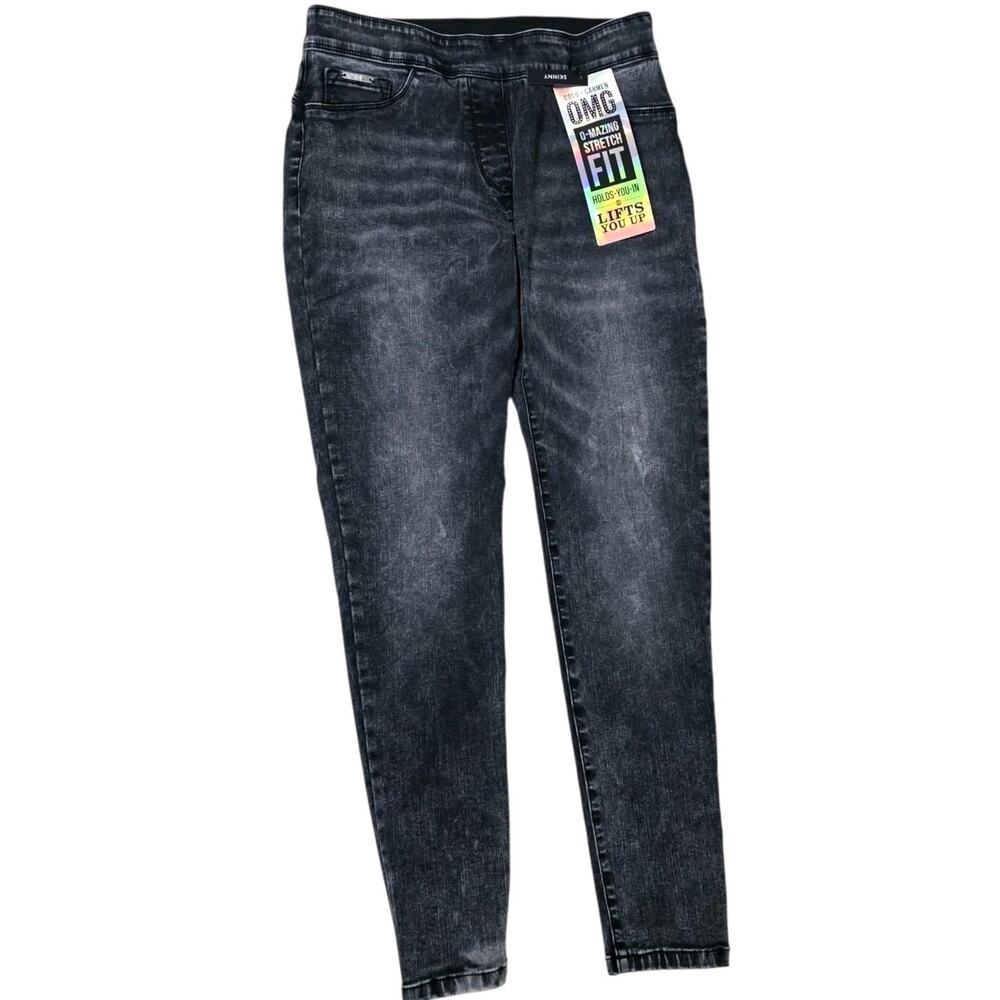 Coco + Carmen OMG Skinny Lifts Holds Jeans Distressed Black Sz 8 M NWT - Picture 2 of 8
